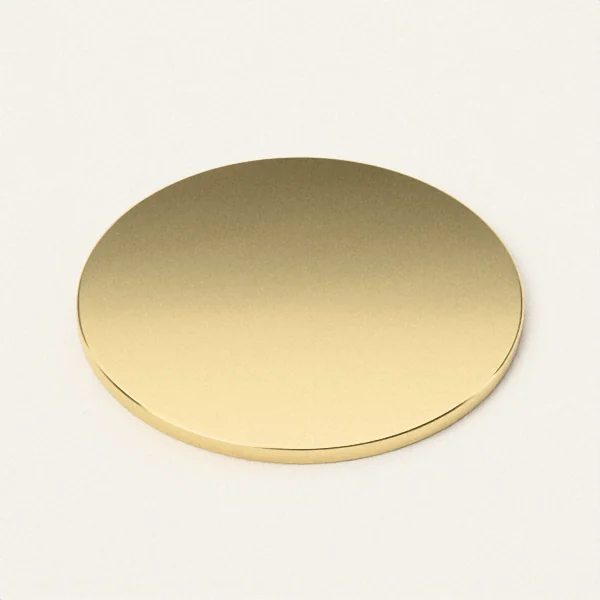 A disc of brass