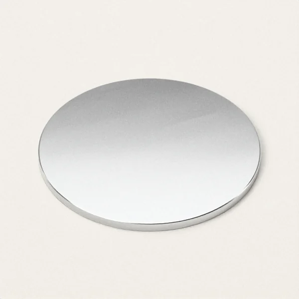 A disc of stainless steel